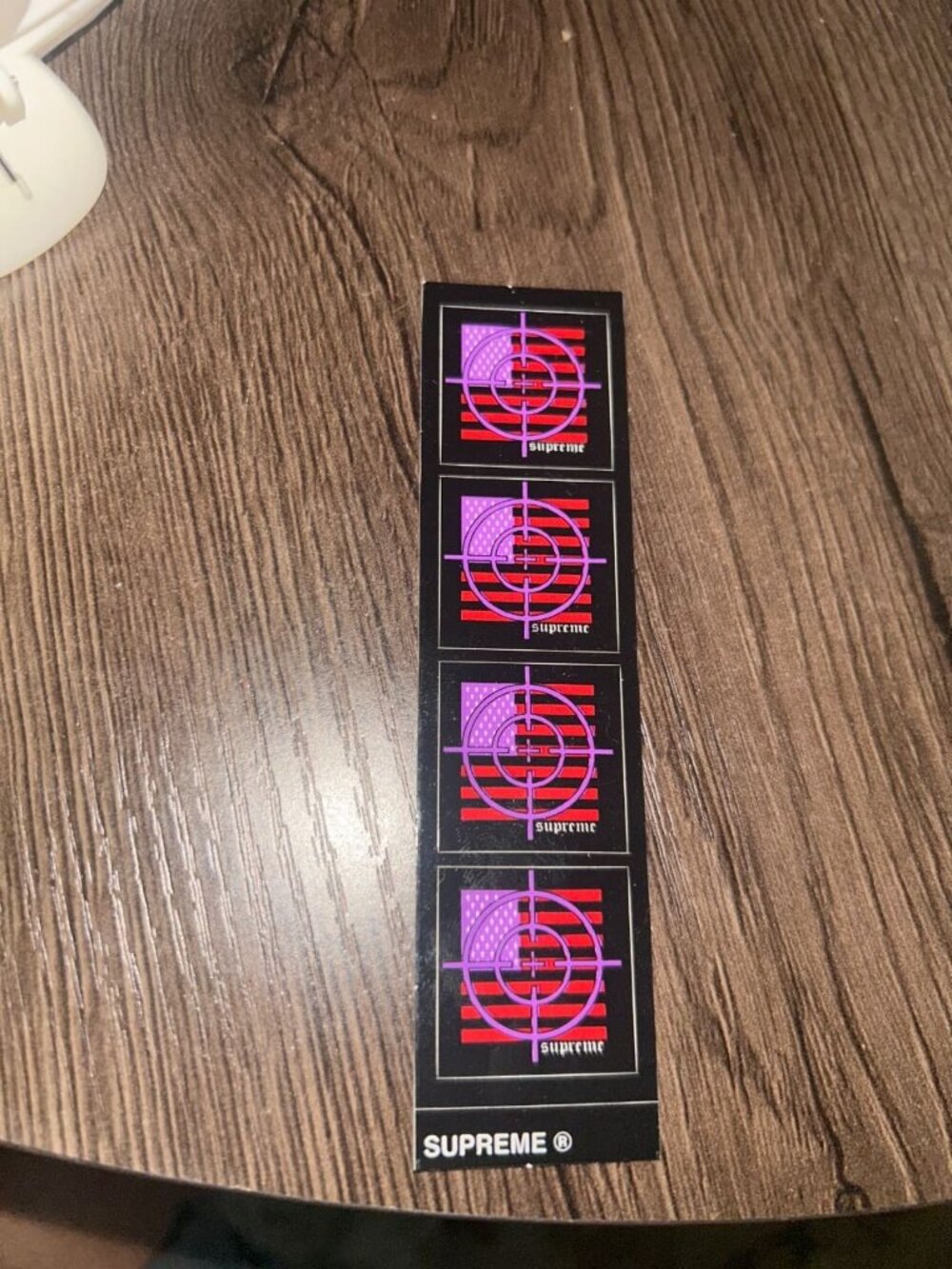 Supreme Public Enemy Crosshairs Mini Sticker Sheet (2006) Black / Purple / Red…